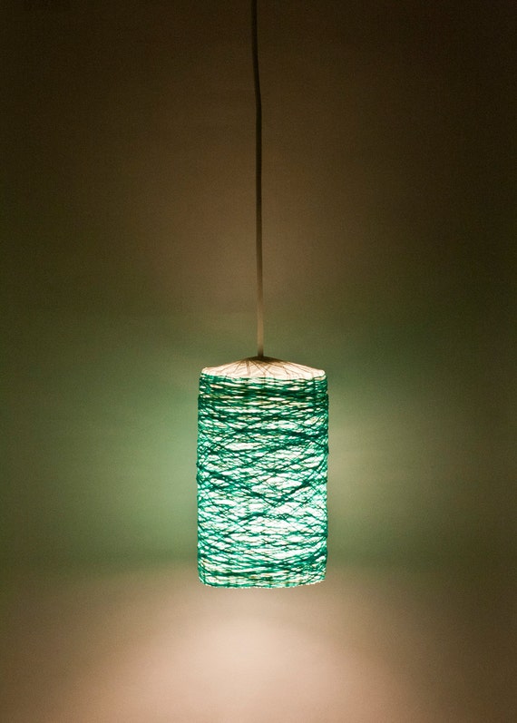 Items Similar To Teal Pendant Lamp Handmade Lampshade Hanging Items Similar To Teal Pendant Lamp Handmade Lampshade Hanging Light Geometric Lighting Shade By Filigreecreations On