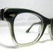 Vintage EyeGlasses Frames Mens Gray Smoke Fade. Horn Rim Glasses.