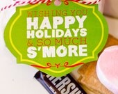 Christmas PRINTABLE 'Wishing You Happy Holidays and so much S'more" Gift Tags (INSTANT DOWNLOAD) by Love The Day Il_170x135
