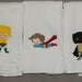 Baby Super hero burp cloth set of 3