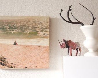 Original Mixed Media Artwork - Blouberg 1/09, 8x8 inches