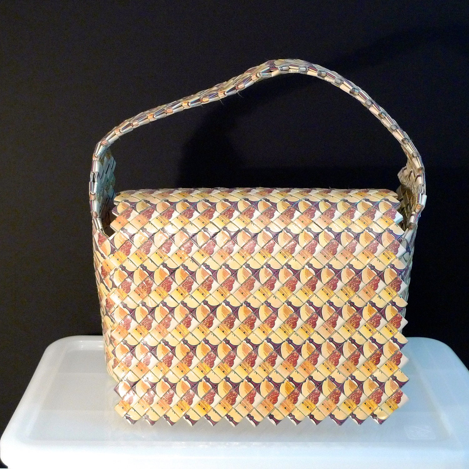 Cigarette Pack Purse Vintage Woven Camel Pack Handbag Prison