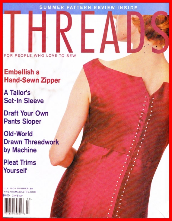 THREADS Magazine 2000 JULY ISSUE Sewing Tips Hand Sewn