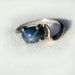 Natural Blue Star Sapphire In Sterling Silver Ring 2.05ct. Size 6.75