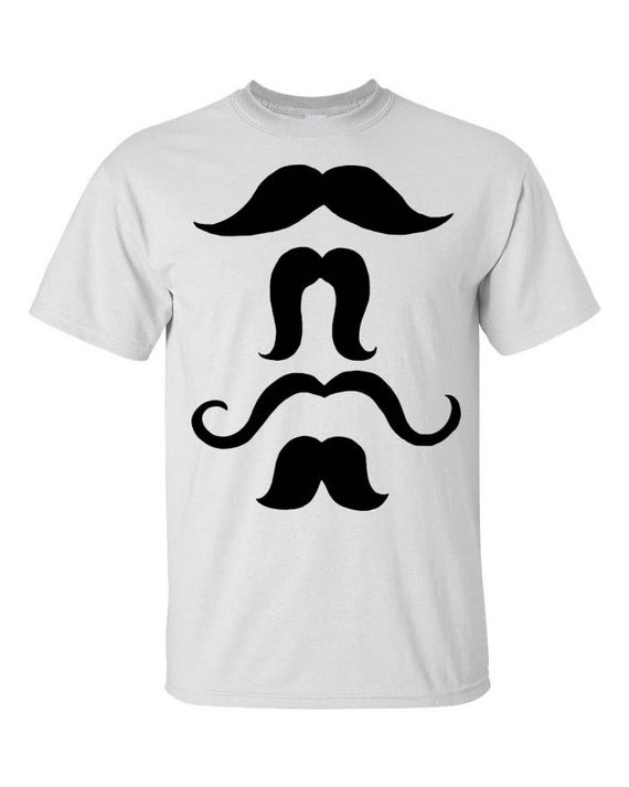 Items similar to Mens Mustache Set Shirt - classy moustache handlebar ...
