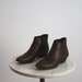 RESERVED for Jewette - Leather Boots PIXIE - Chocolate Brown Shoes Booties Brazilian - Women's 7.5 - 8 - 1970s - VINTAGE