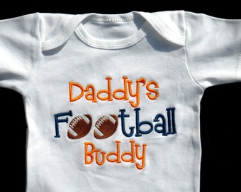 Football Baby Boy Clothes Daddy's Football Buddy Sports Baby Outfit