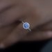 Diamond ring blue sapphire 1.57 Carat natural blue Ceylon Sapphire, Handmade. Payment Plan is available. P-044