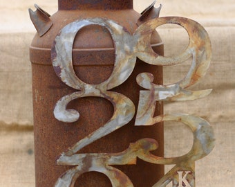 Personalized Rustic Metal Wedding Anniversary Date Art *the original*