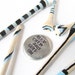 golf ball marker hand painted golf tees - blue black brown mens valentine