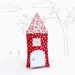Tooth Fairy Pillow House Stuffed Toy Pillow Girls Kids Tooth Pillow Children Stuffed Toy Secret Door Keepsake Red