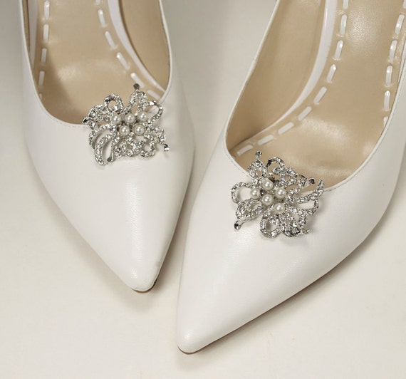 bridal shoe clips wedding shoe clips crystal shoe clips