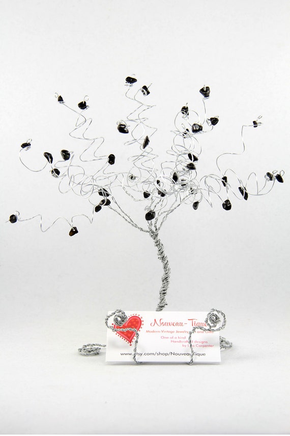 Wire Tree Business Card Holder by NouveauTique on Etsy