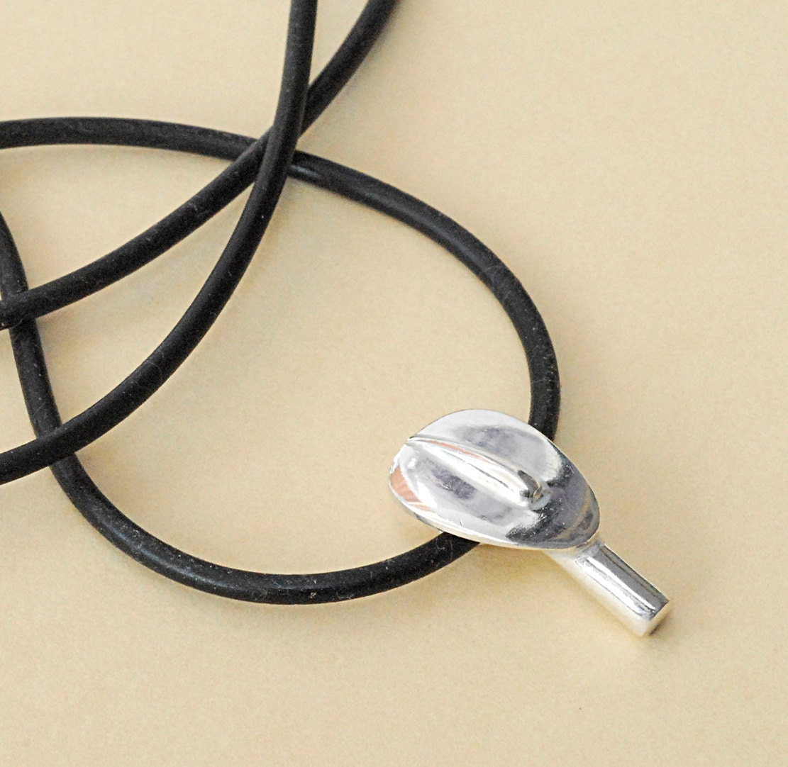 Cycladic Figurine Head Pendant, Sterling Silver Greek Necklace