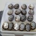 Cameo lot of 18. Old stock mother of pearl handcarved cameos.