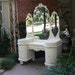 1920's VANITY DRESSER Shabby Ornate Chic French White Triple Mirror
