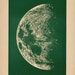 Moon landscape Antique Print printed 1887