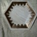 Vintage Hexagon Plate by Georges Briard RARE Marble Gold Finish Just 8 USD