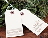Items similar to Letterpress Gift Tags w/ String - Set of 8 on Etsy
