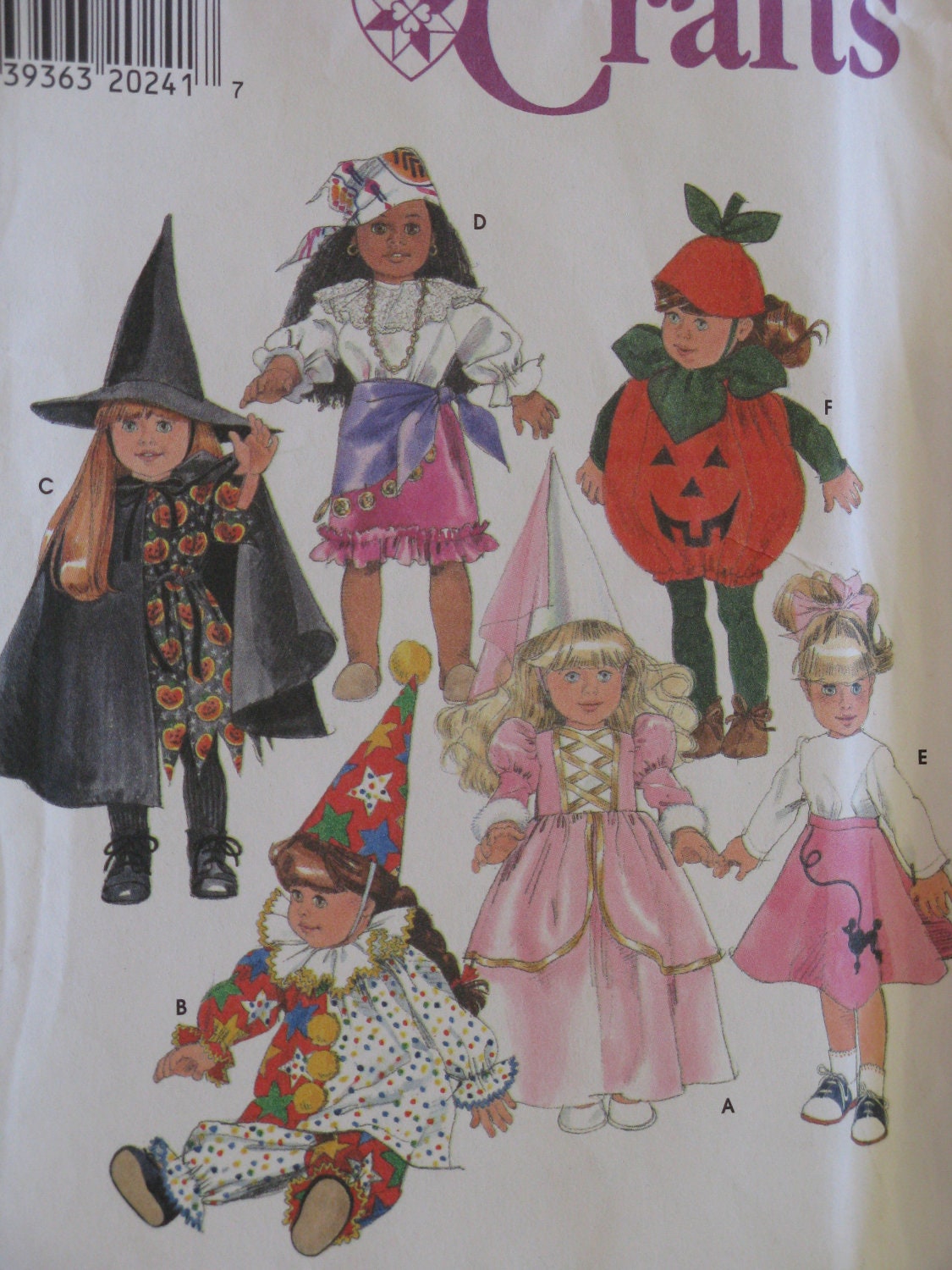 American Girl Doll Halloween Costumes Sewing Pattern 18