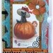Halloween Scrapbook, Photo Album, Smash Book, Adorable Black Cat and Pumpkin