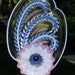 Yard and outdoor GARDEN sun catcher with recycled glass