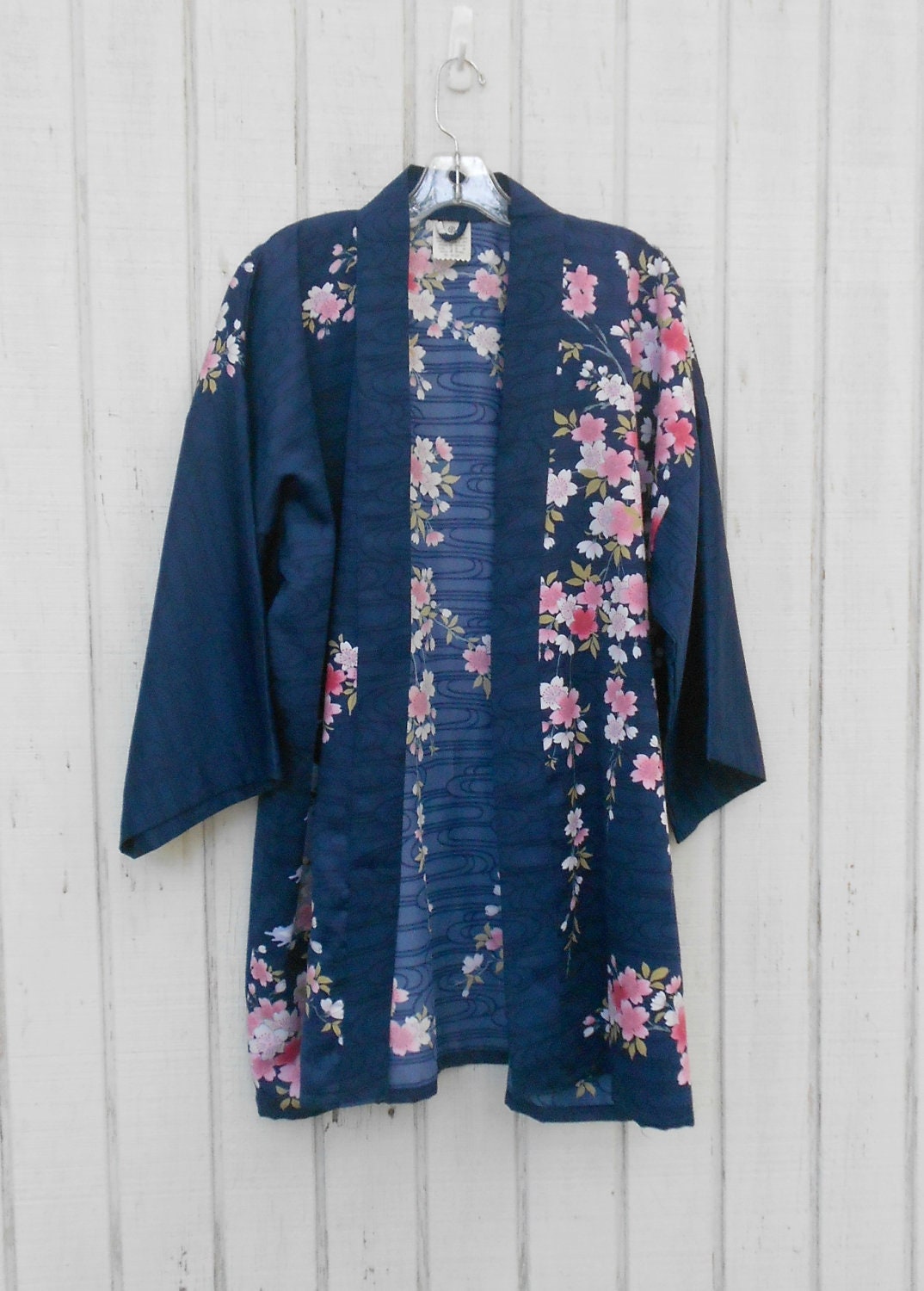 Vintage 70s Kimono Japanese Kimono Dress Large Medium