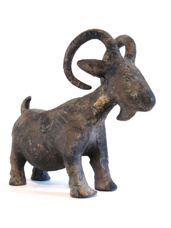 Antique Cast Iron Goat Figure