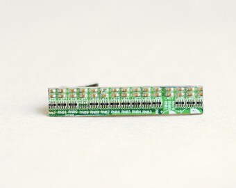 Circuit board Tie clip - Computer accessory - geeky - antique silver