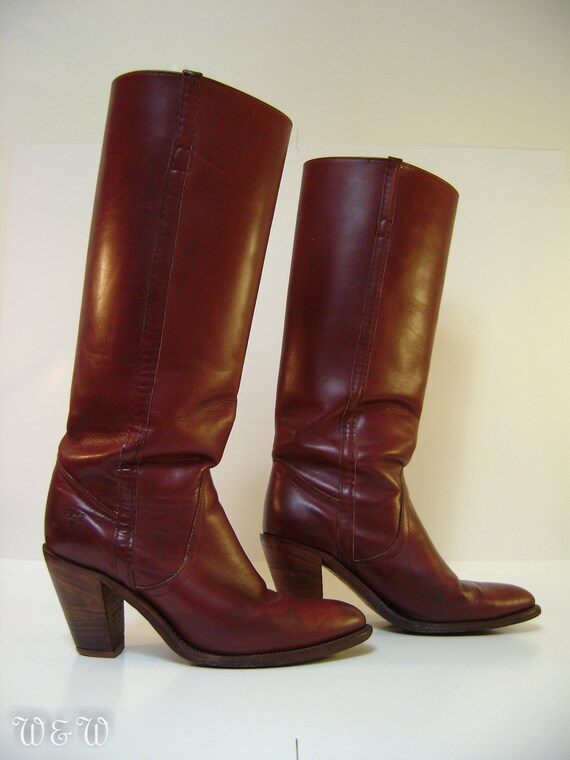oxblood dress boots