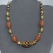 RESERVED Vintage Necklace Venetian Beads and Brass African Style by TOBY JONES