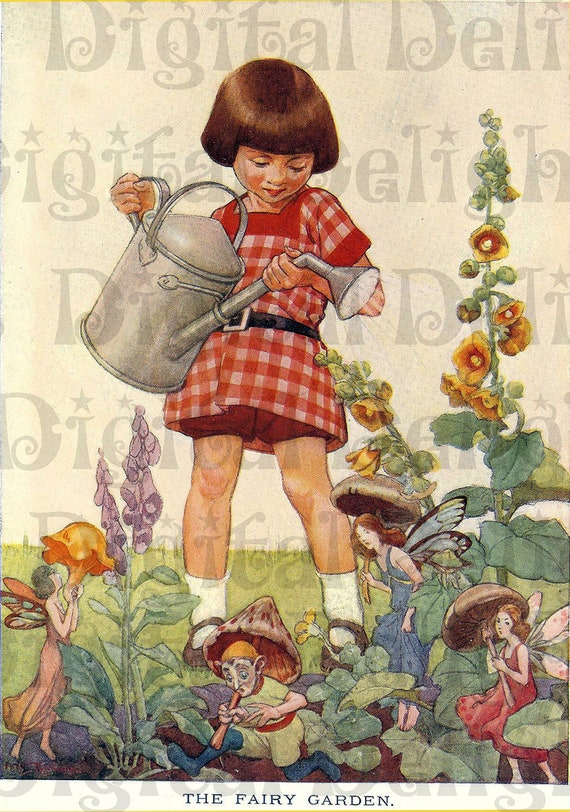 Résultat de recherche d'images pour "fairy garden vintage"