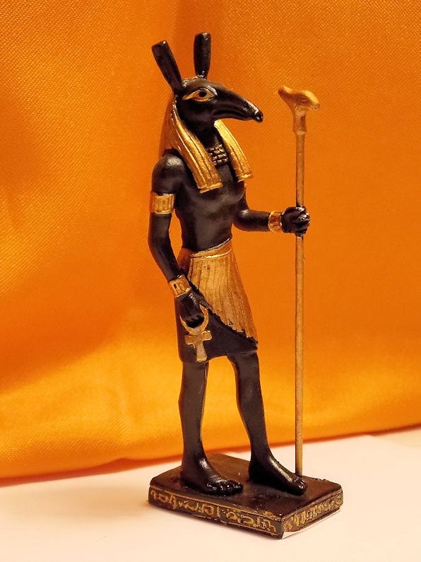 Dollhouse Egyptian God Seth Egyptian Figure 3 1/4 Tall
