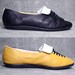 Vtgs 80s 90s Color Block Lace up Leather Flats Loafers Shoes 8