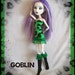 Handmade Goth Dress & Socks for MONSTER HIGH Dolls Custom Fashion Clothes