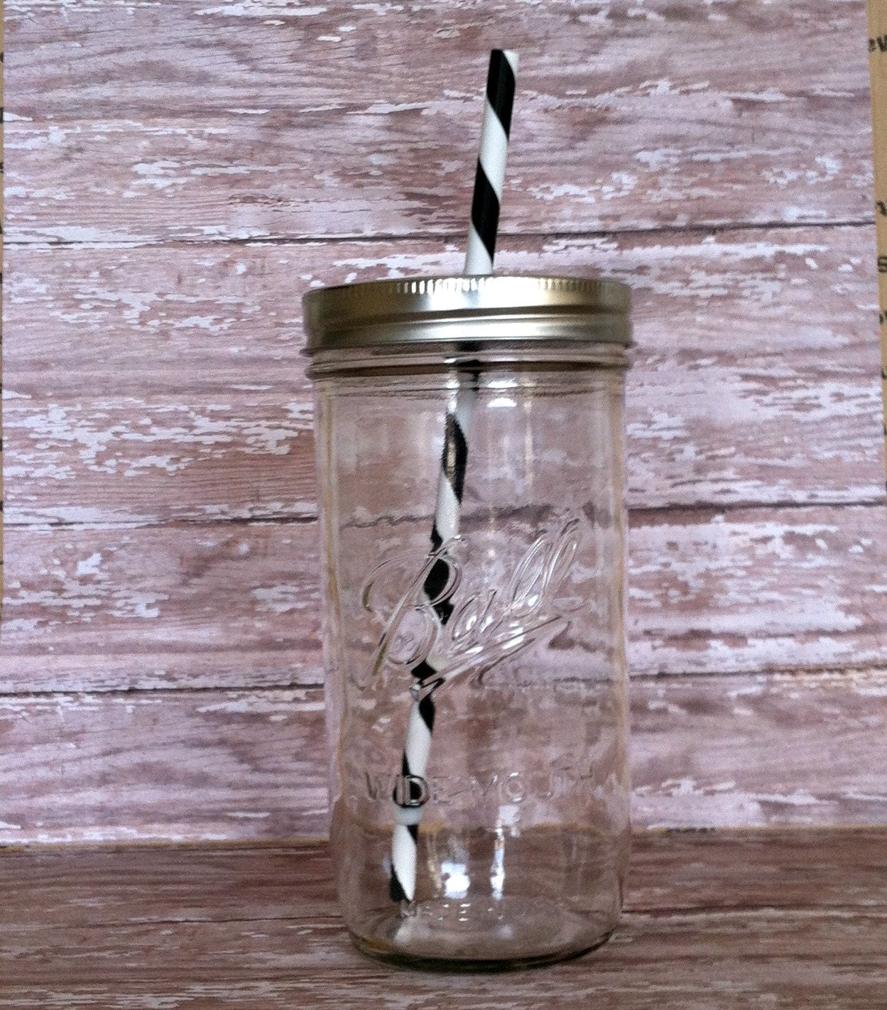 Mason Jar Cup 24 oz Tumbler bpa Free Straw You Chose Color