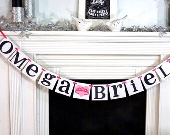 Custom Name Banner / Kids Room Decor / Childs Name / Personalized Name / Nursery Sign / Wall Art / Nursery Garland Sign / Baby Name Princess