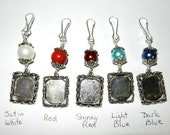 Wedding bouquet photo charm. One shell pearl memorial charm - pick a colour.