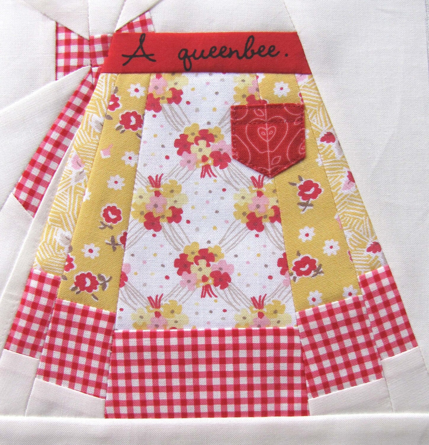 Vintage Apron Paper Pieced Pattern