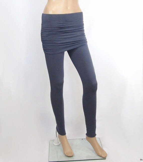 Womens Skirted Yoga Pants Leggings Eco Friendly, Natural Fiber