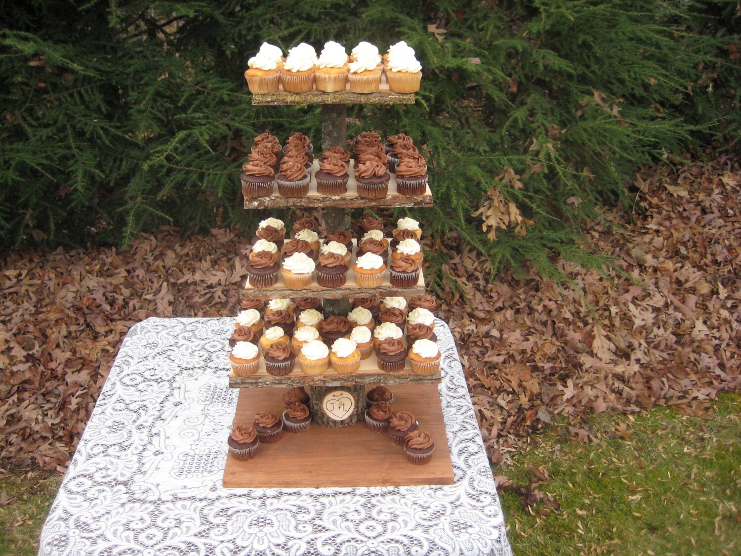 Rustic Cupcake Stand Tree Cupcake Stand Stump Cupcake Stand