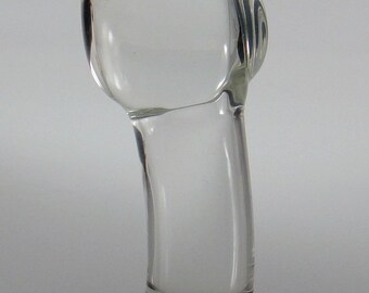 XS Extra Small Glass Cock Head Butt Plug Sex Toy MATURE