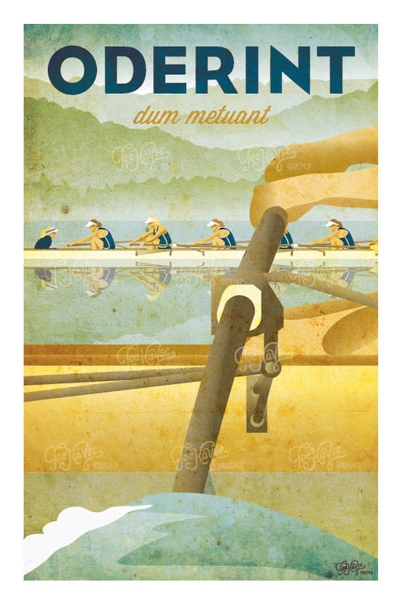 DIGITAL DOWNLOAD Rowing Poster Oderint dum