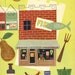 FARMERS MARKET 1940's Kitchen Print, Food Decor, Wall Art Decor, Vintage Art Illustration to Frame, Book plate print, autumn brown