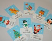 Let it Snow Christmas New Year gift tags and cards - Text EDITABLE by you - pdf printable DIY craft - INSTANT Download Il_170x135