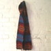 Wool Scarf - Arrow Turquoise Geometric Black