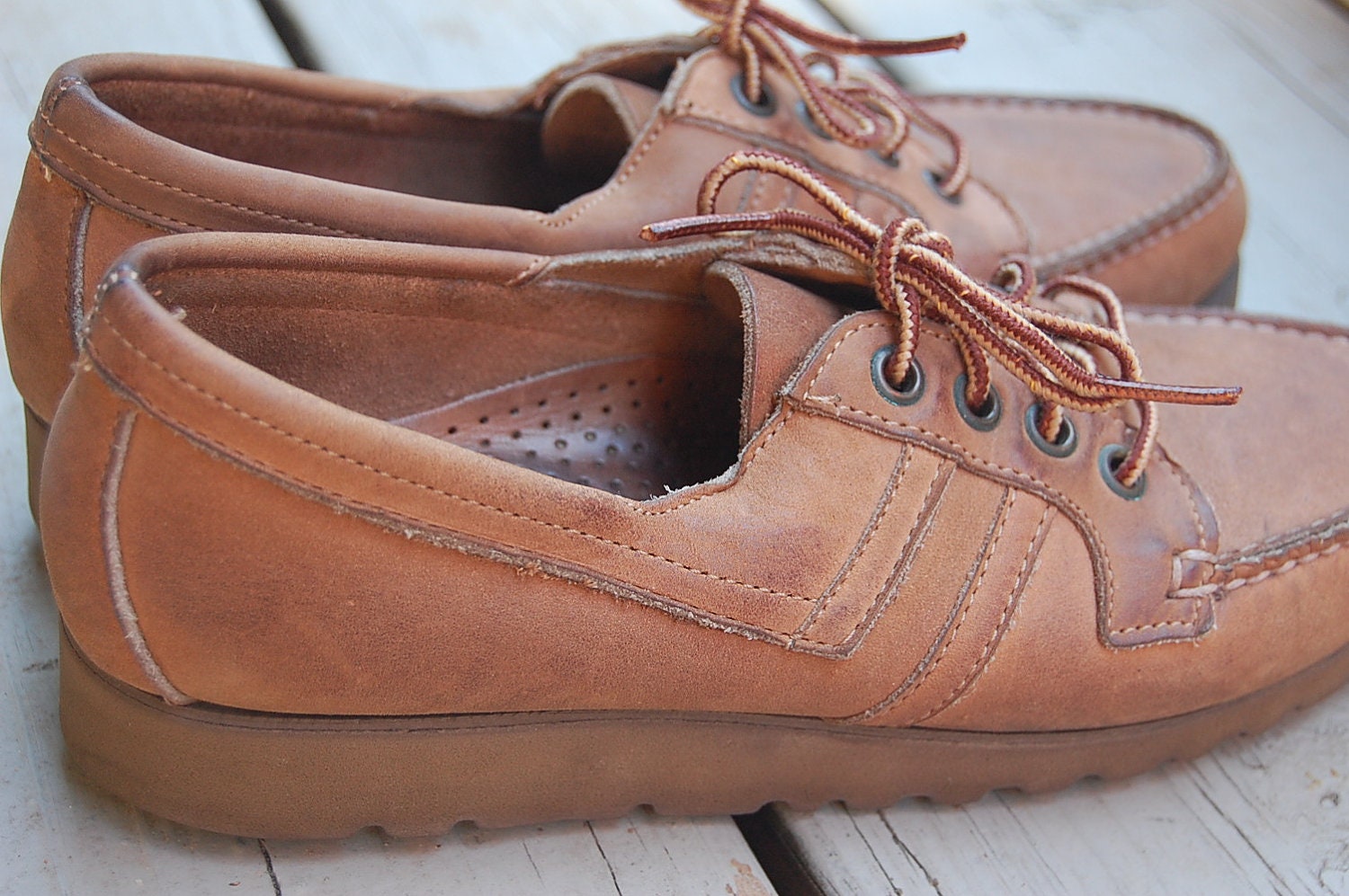 leather topsiders