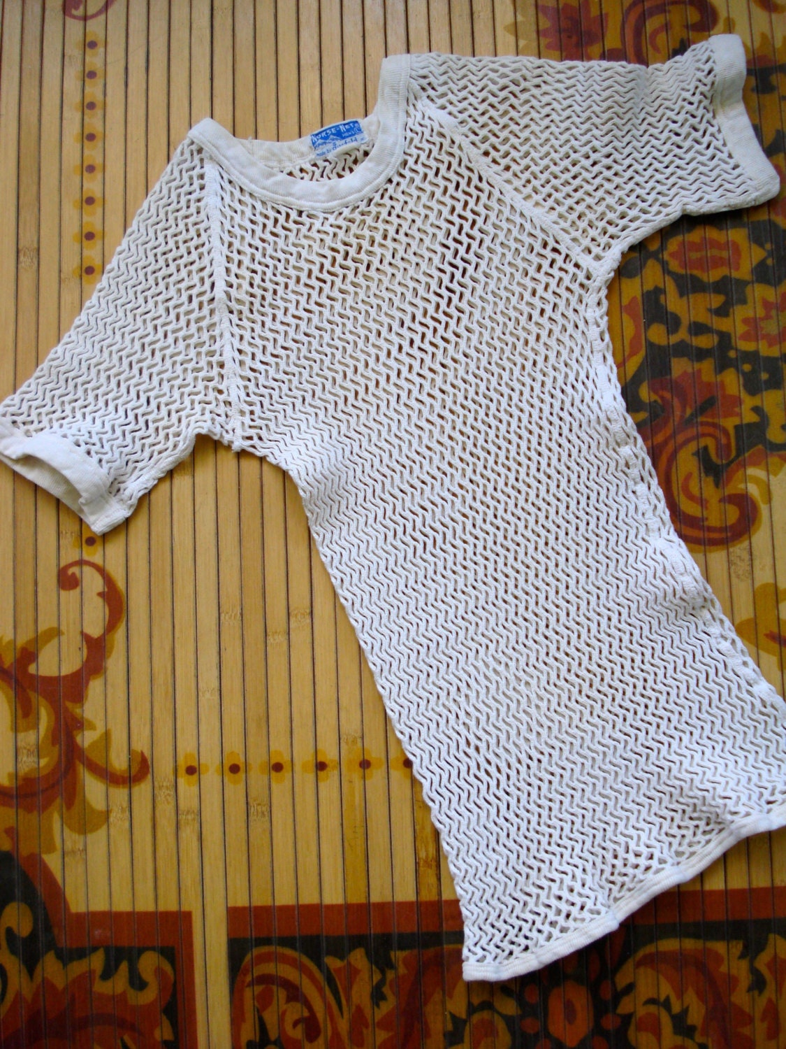 Vintage 1960s Mens TShirt White Muscle Shirt 2013c