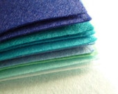 BLUES Premium Wool Blend Felt Pack 10x 6" squares