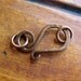 14 Gauge Hand Forged Pure Copper Artisan Clasp no. 2